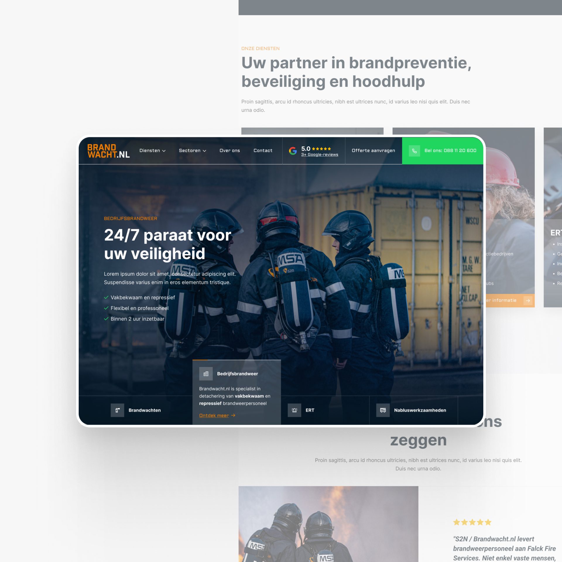 Brandwacht.nl design