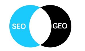Venn diagram met SEO en GEO overlap