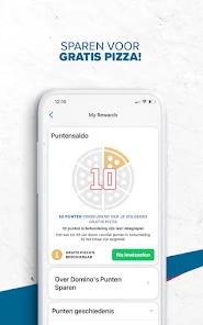 Voorbeeld commitment en consistentie spaarkaart domino's app