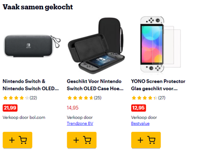 Bol.com – Vaak samen gekocht sectie